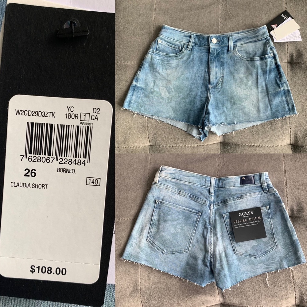 NWT GUESS Claudia Shorts Size 26